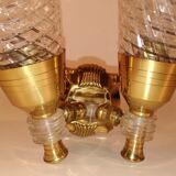 Double vintage fire wall light