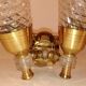 Double vintage fire wall light