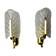 Pair of "leaf" wall lamps by Carl Fagerlund, Murano glass, Germany, 1970