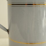 Enamelled metal fountain - light blue and gold