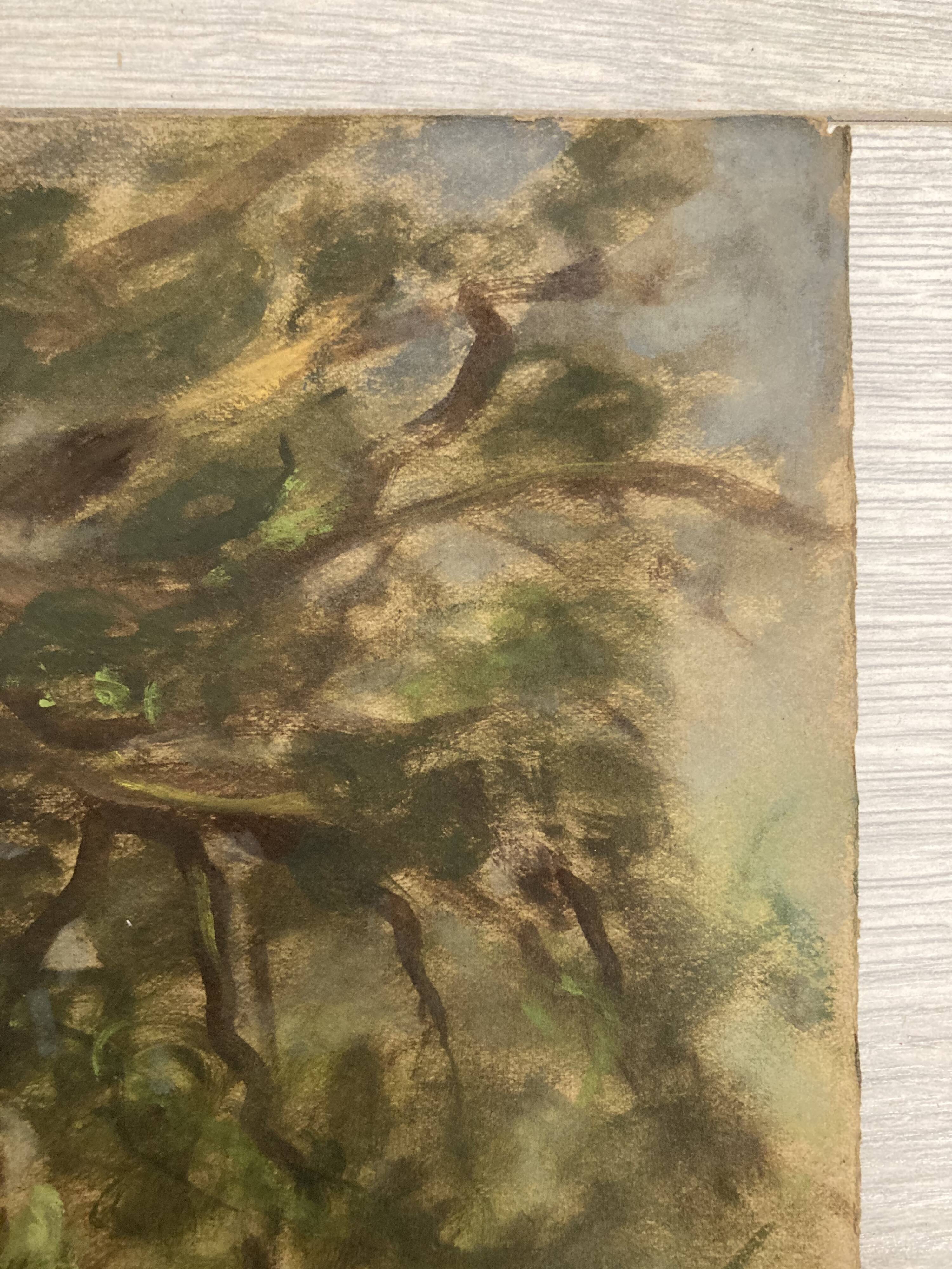 Vintage landscape painting