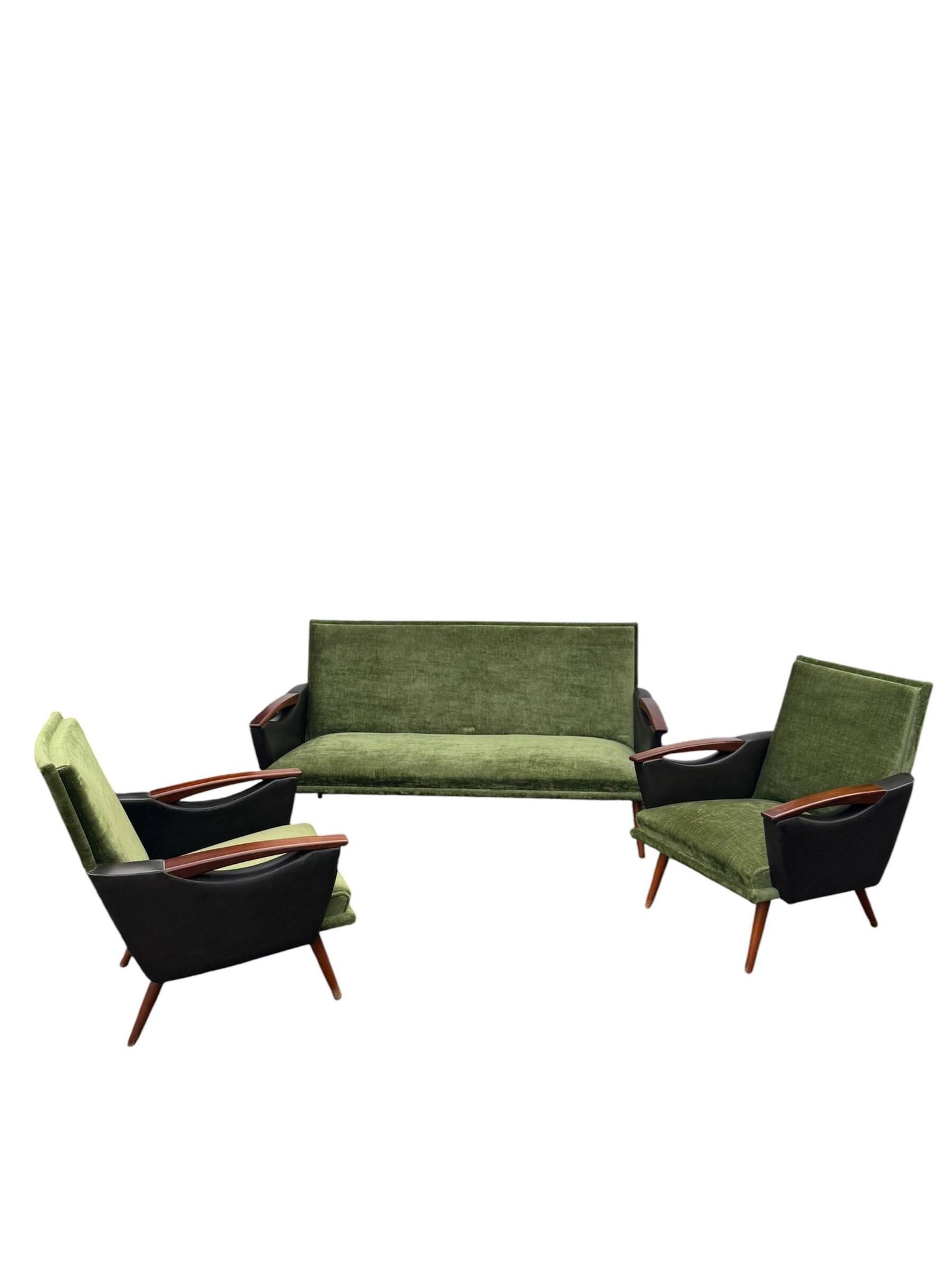 Mid Century Modern Sofa and 2 Chairs