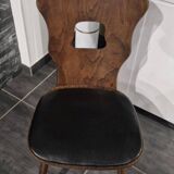 10 chaises bistrot Baumann modèle "Gentiane", années 60