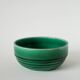 Small ceramic salad bowl / bowl, green, Gien, 1950