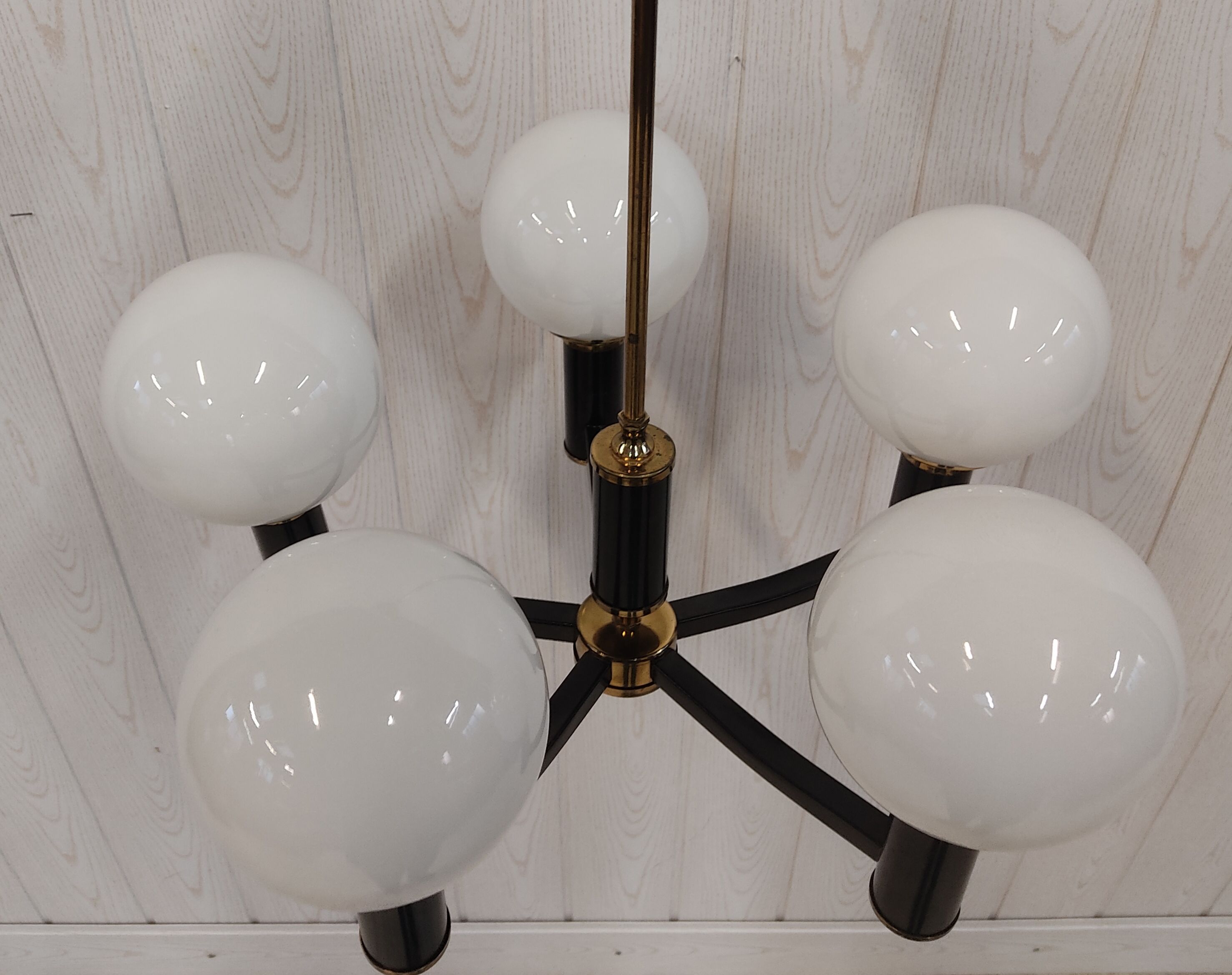 Vintage chandelier 5 burners 70s