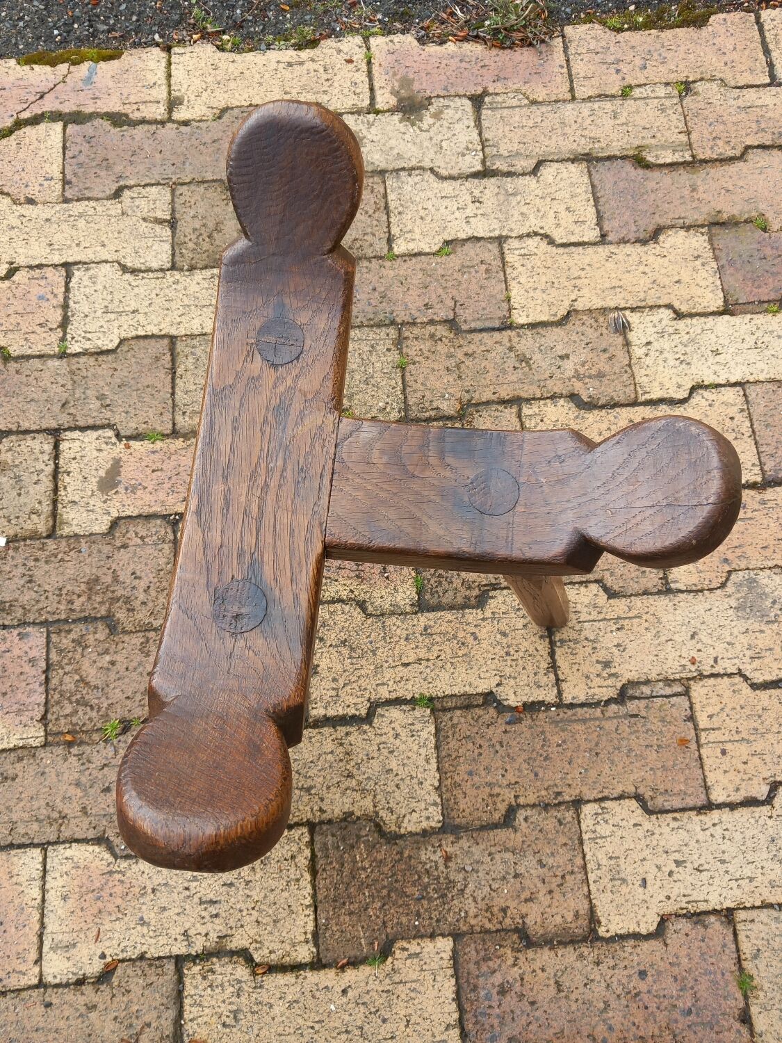 Brutalist tripod stool