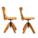 Pair of Baumann rotating screw chairs 1960