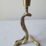 Zoomorphic snake cobra candle holder