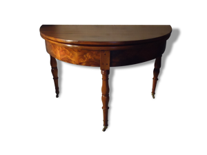 table 1/2 lune noyer