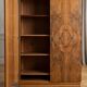 Vintage Art Deco Wardrobe - Walnut Burl Veneer "Open Book" - A