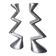 Pair of zigzag candlesticks, England, 1980