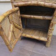 Meuble chiffonnier en bambou et rotin