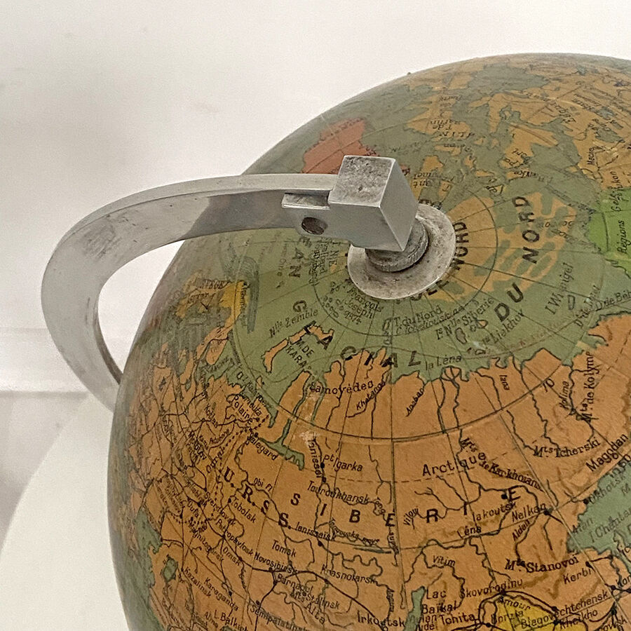 Luminous glass globe early twentieth century