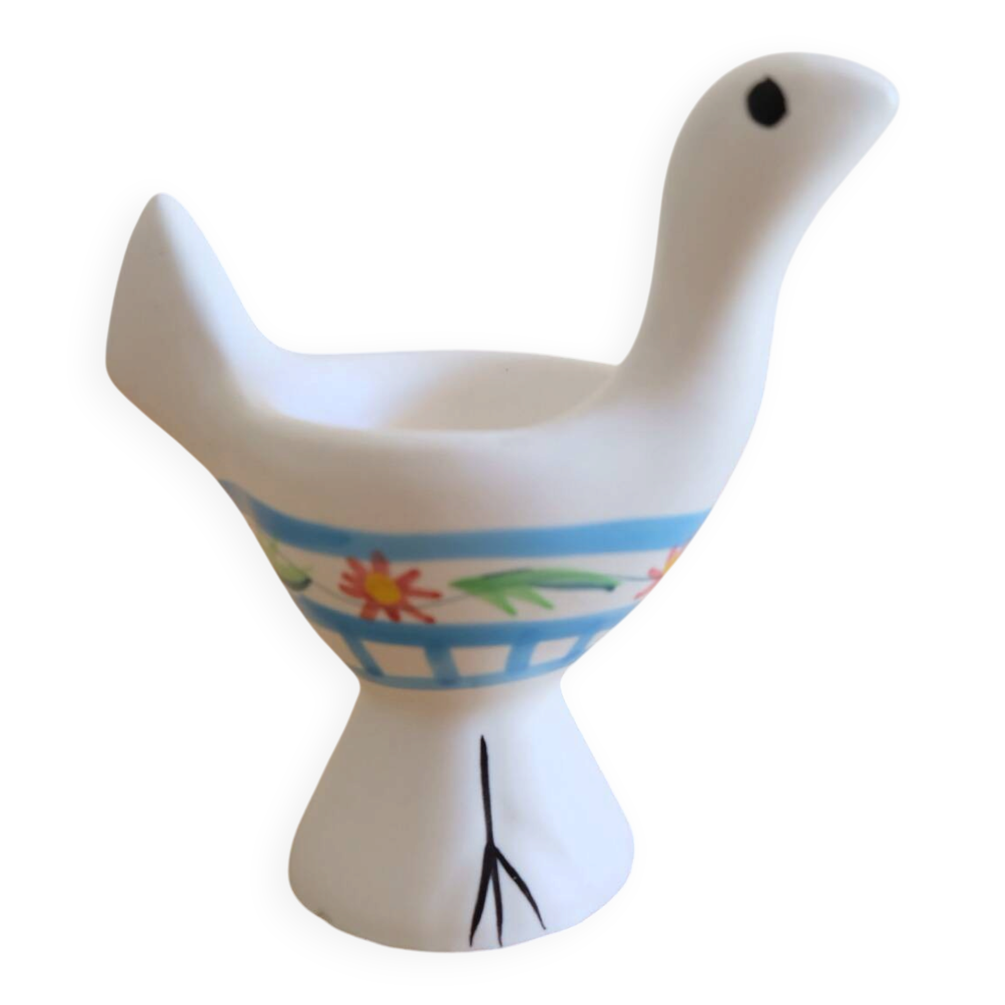 Bird-shaped ceramic egg cup – unique piece – collector – probably