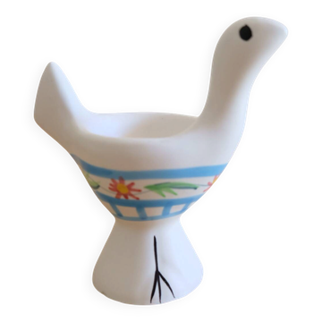 Coquetier oiseau en céramique – pièce unique – collector – probablemen