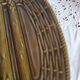 Khaki asparagus dish in vintage Sarregemines France slip