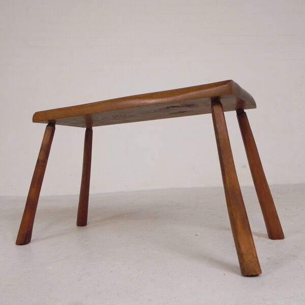 Table d'appoint vintage en tronc d'arbre, années 1960