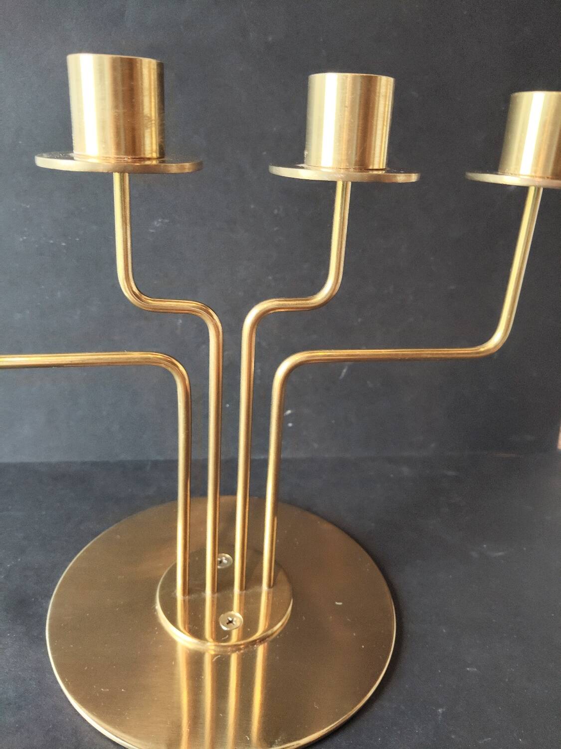 Vintage IKEA brass chandelier – 4 branches – 1990s