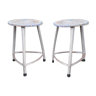 Set of two industrial stools