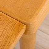 Henning Kjaernulf oak dinning extension table, rectangular, Vejle Mobelfabrik, Denmark 1960s