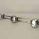 Vintage chrome wall coat rack from the 70s