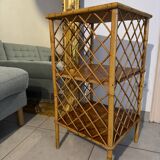 Shelf, rattan bedside table