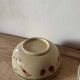 Japanese covered Satsuma ceramic box – heron and flowers decoration – signed