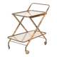 Chariot Cesare Lacca en faux bambou et laiton, 1950