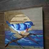 Peinture à l'huile oiseau