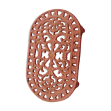 Oval cast iron underside