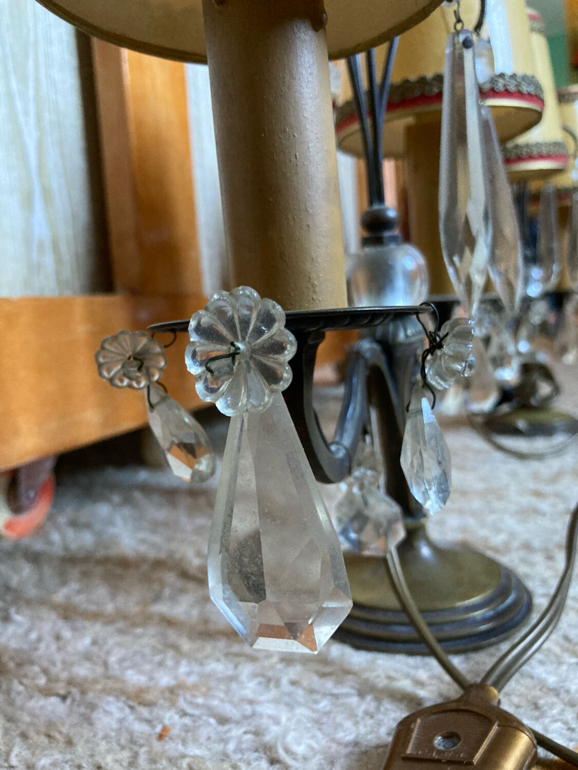 Pair of Italian bedside lamps from the 1950s