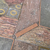 Vintage brutalist slate stone nesting tables by Design Studio Stam, 1990s