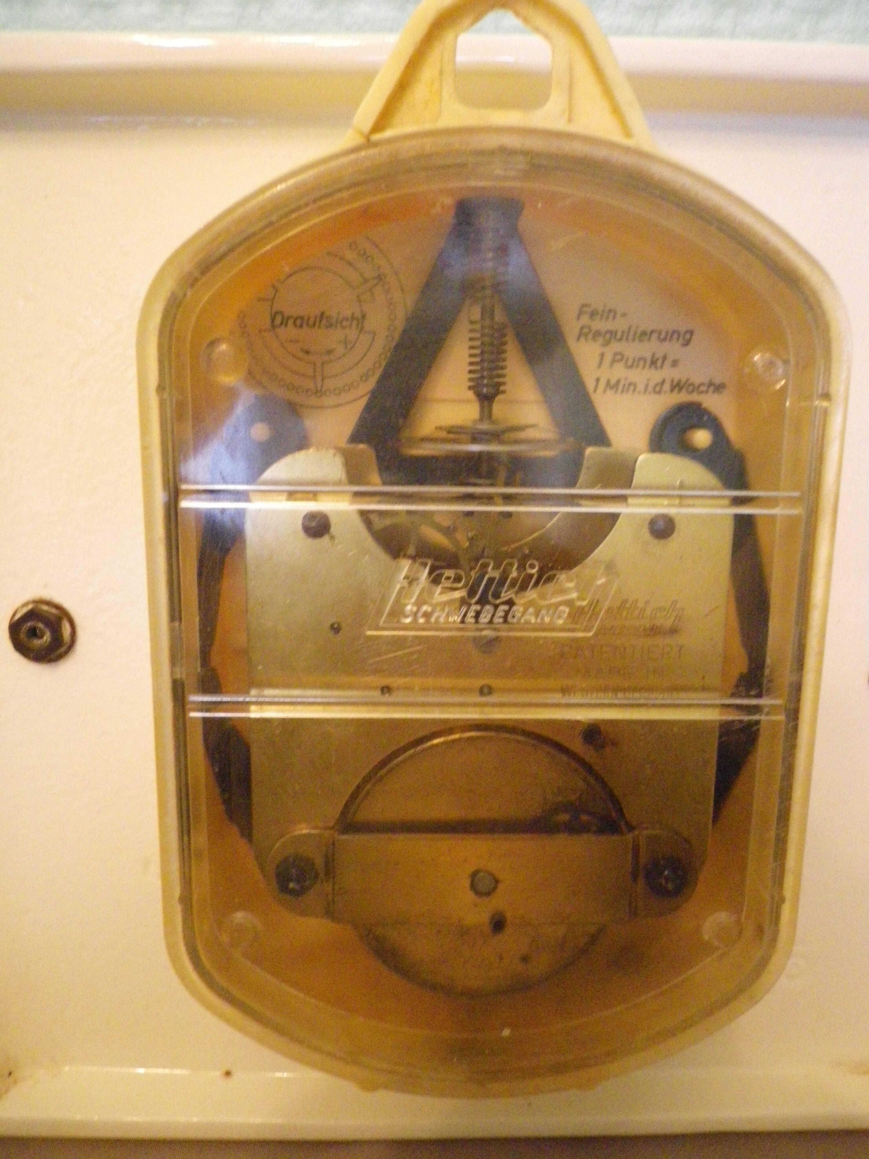 Ceramic wall clock brand hettich germany 1950