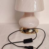 Lámpara de mesa "seta"de cristal de Murano. Italy, 1980s.