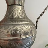 Silver-handled vase