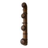 Patere porte manteau en bois 4 accroches