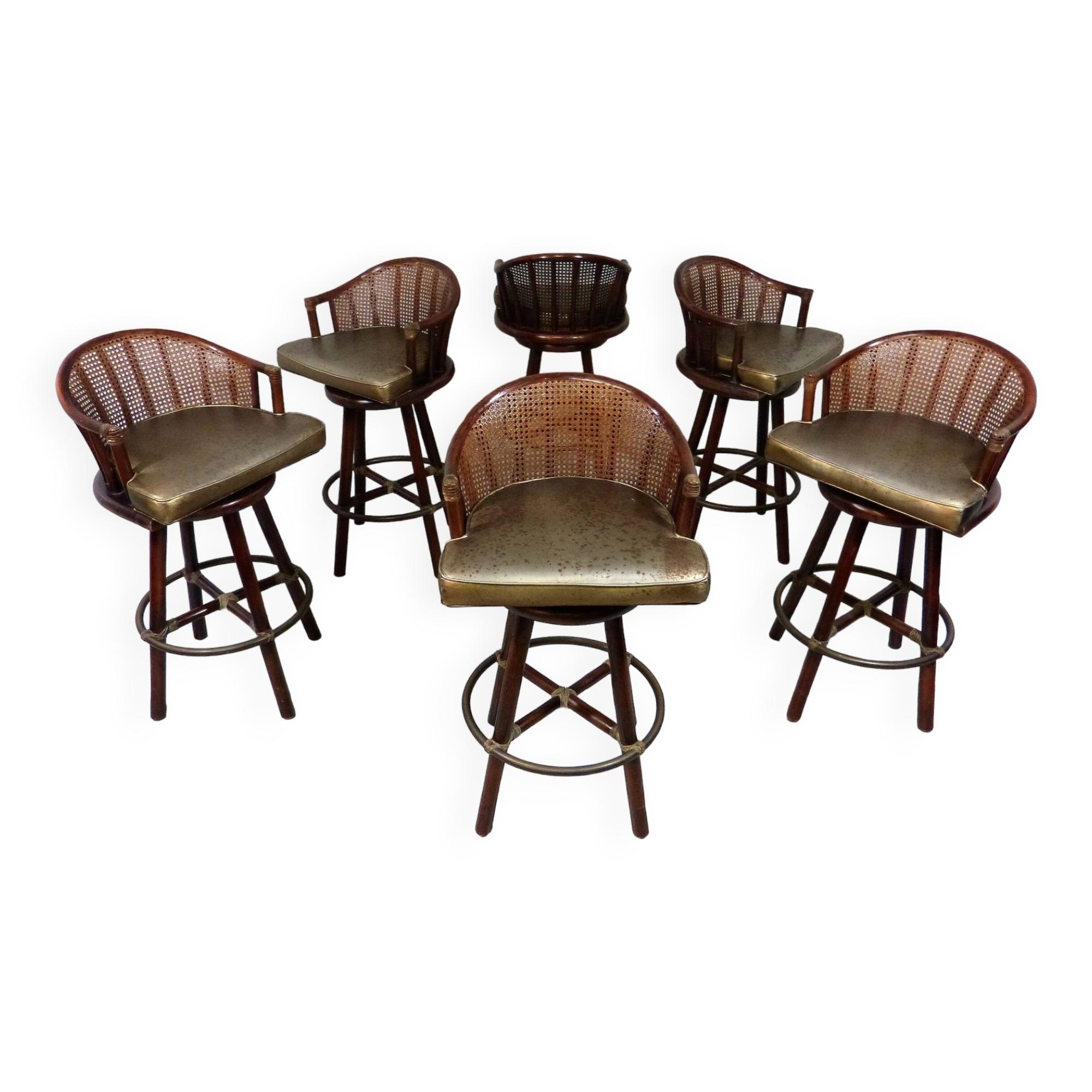 Elinor McGuire bar stools Hans Kaufeld 1960s