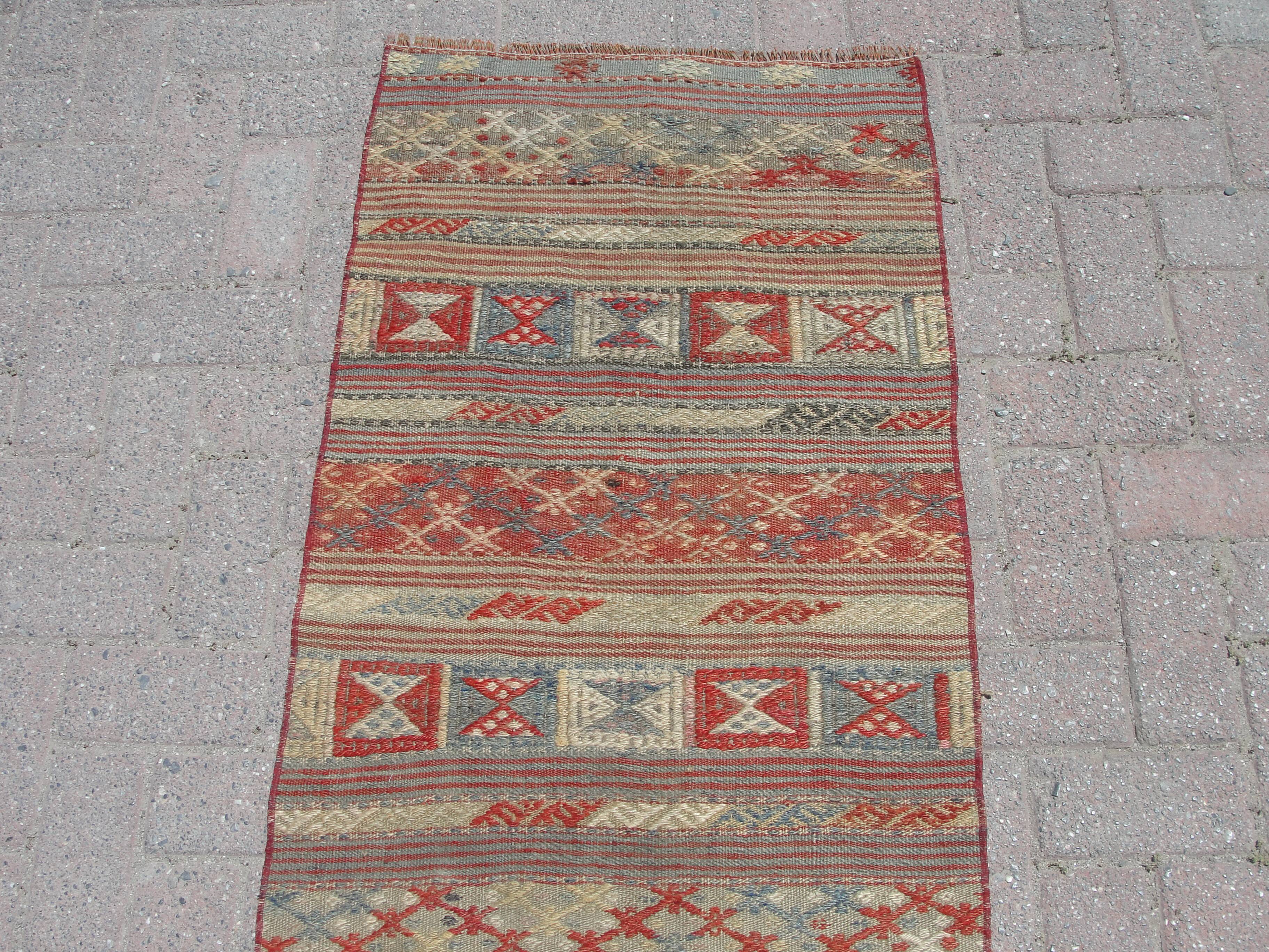 Handmade kilim rug runner