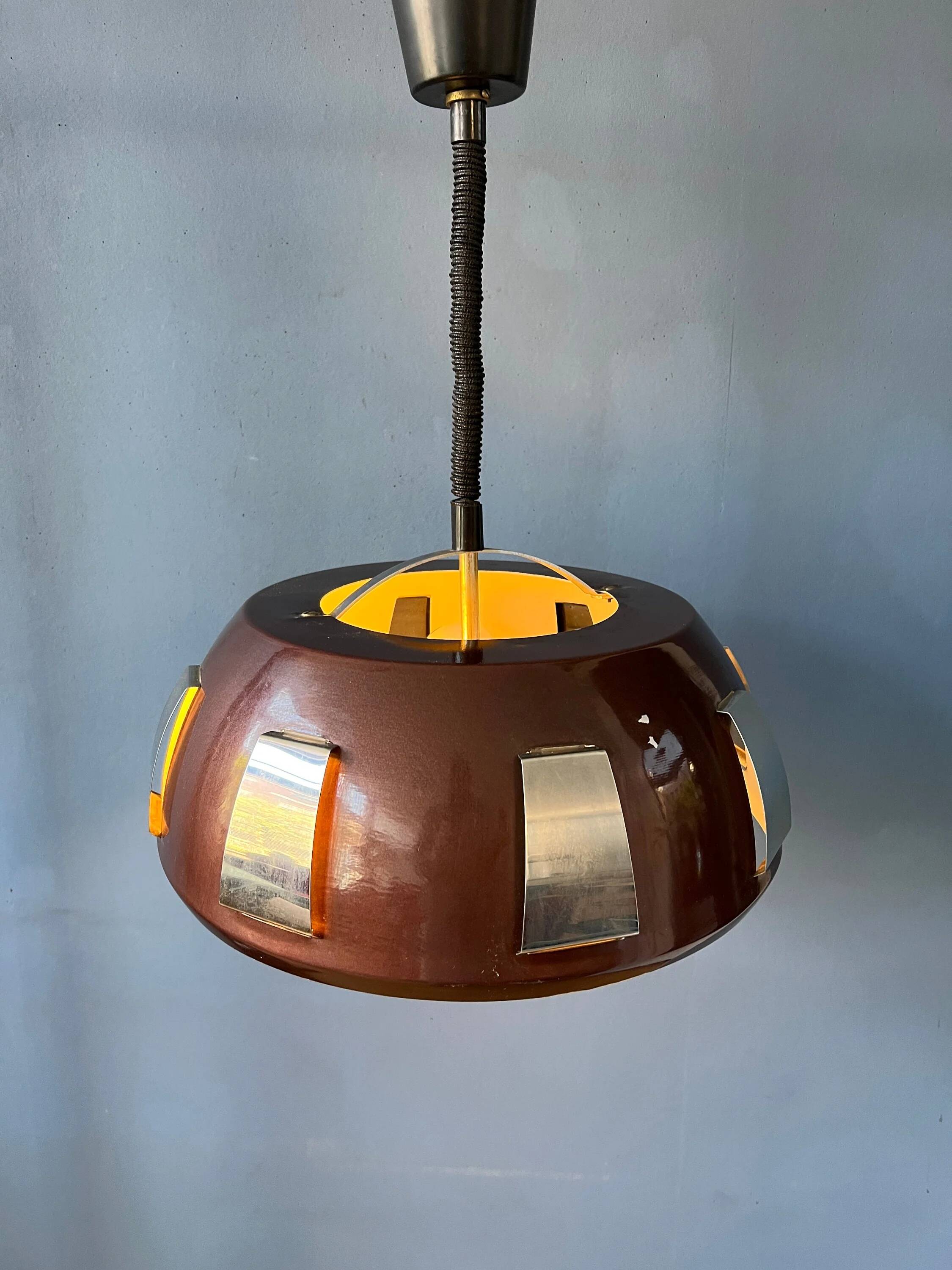Vintage Lakro Amstelveen suspension - Space Age hanging lamp