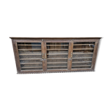 Old collector's wall display case in Burmese teak