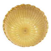 Plafonnier en verre de Murano "Graniglia Budino" en ambre italien dans le style traditionnel des années 70
