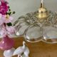 Vintage molded glass lampshade pendant light - tableware collection -