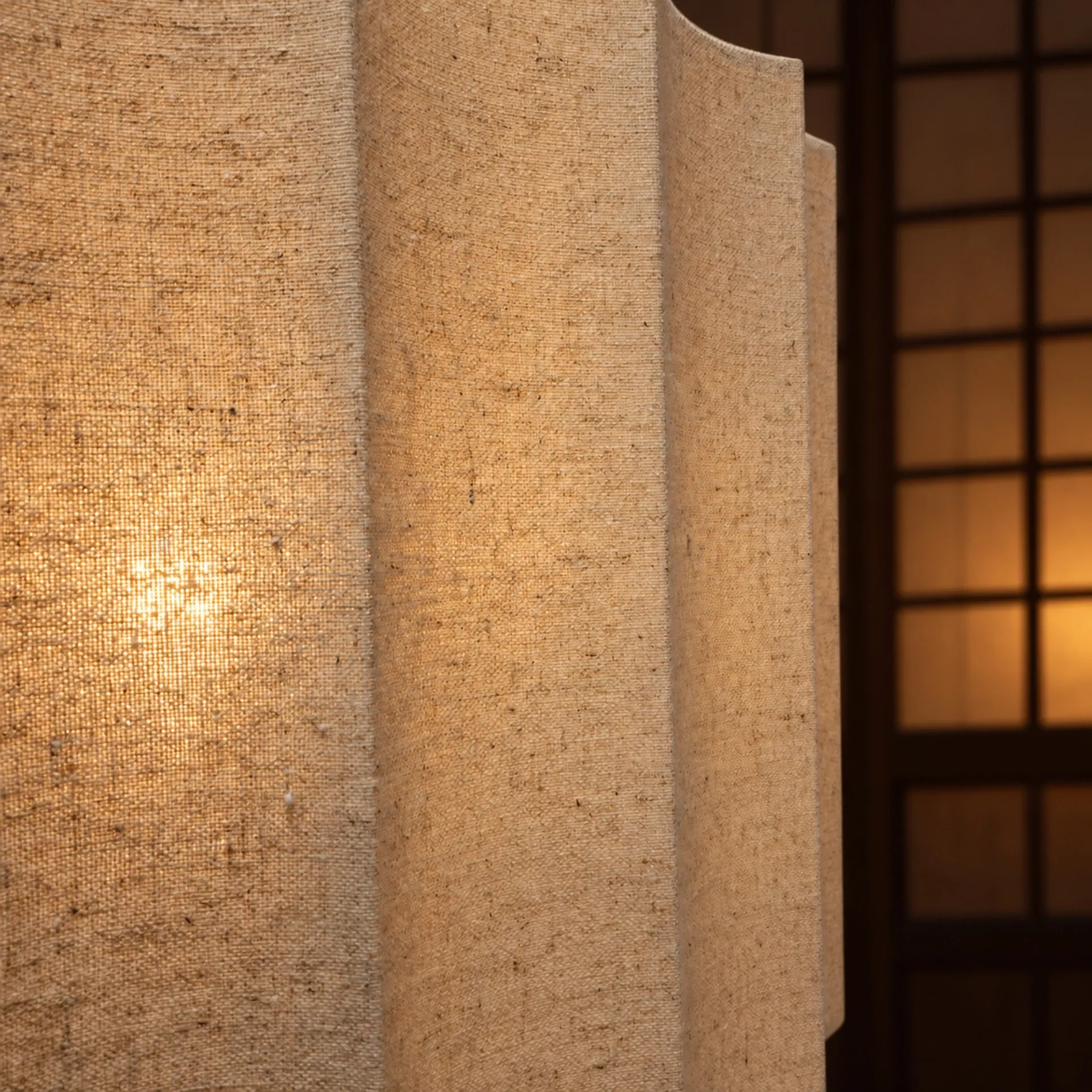 Antique Japanese handpainted floorlight white and gold (new shade)