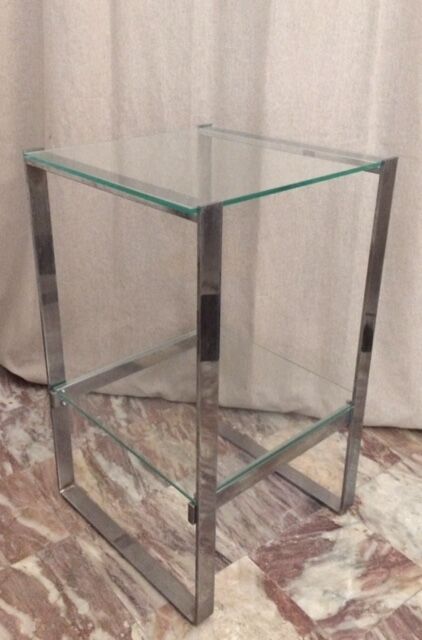 Sellette chrome metal sofa tip