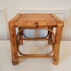 Low rattan stool