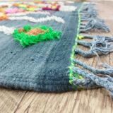 Azilal Berber rug in handmade wool 263 X 150 CM