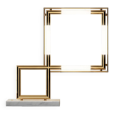 QUADRO Led Metal Gold Table Lamp - Lumen Center Italia