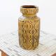 Vase vintage Scheurich années 60, décor Amsterdam jaune et brun
