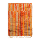 Moroccan Berber rug Mrirt brown red orange modern
