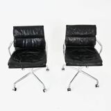 Set of 2 Armchairs by Charles & Ray Eames for Ring Mobelfabrikk Norway, 1970s